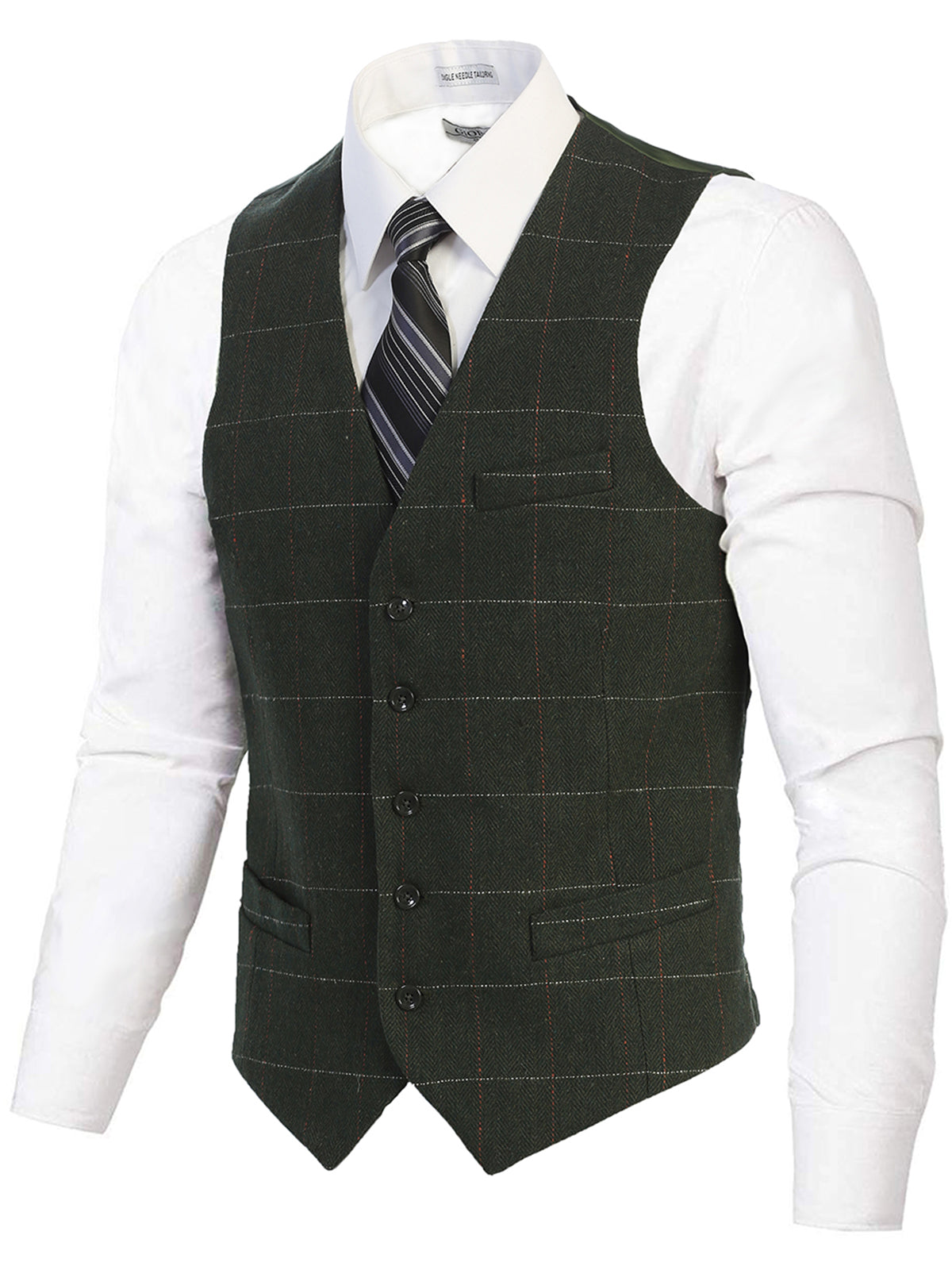 Mens Button Formal Suit Vest