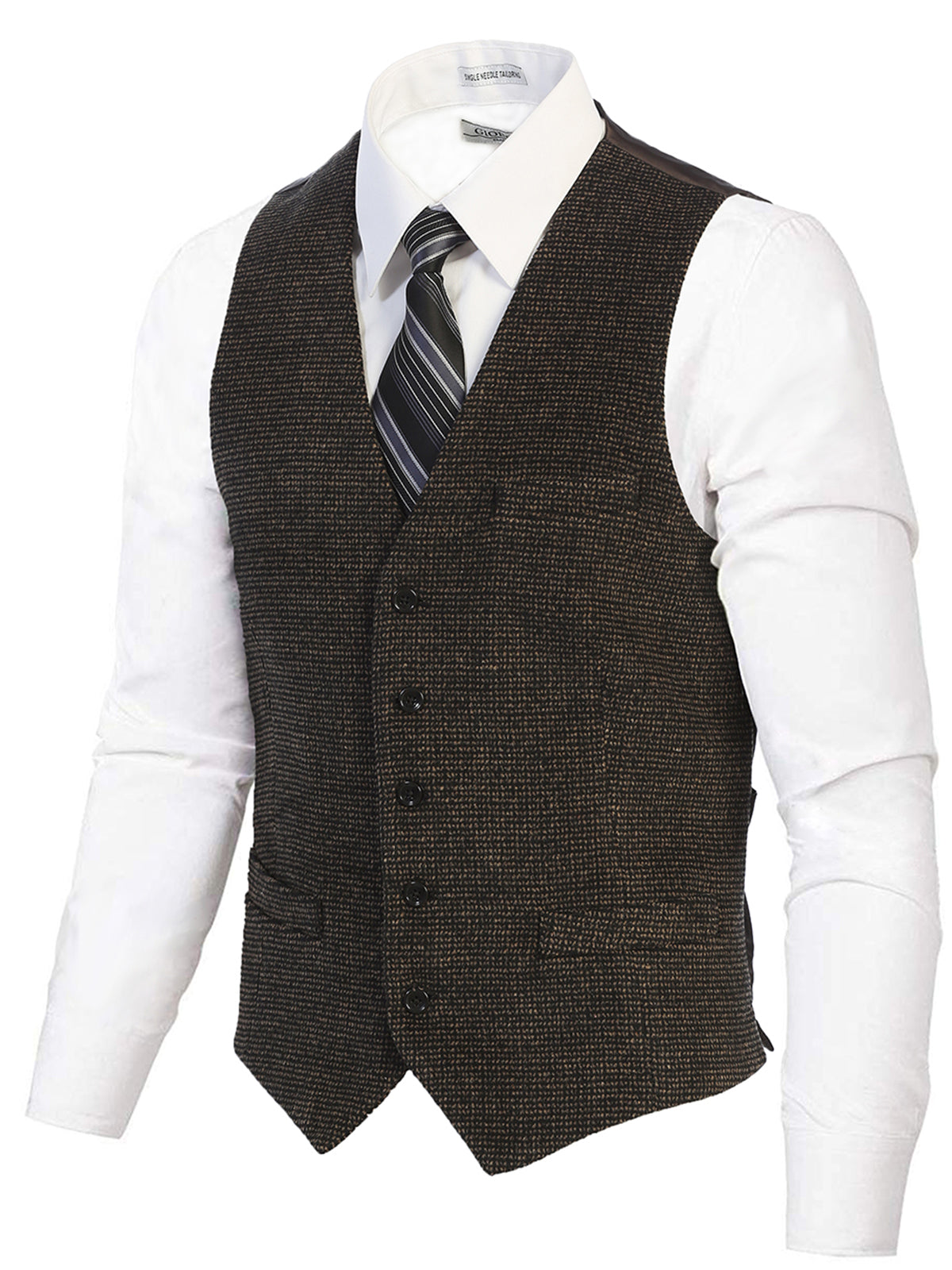 Mens Button Formal Suit Vest