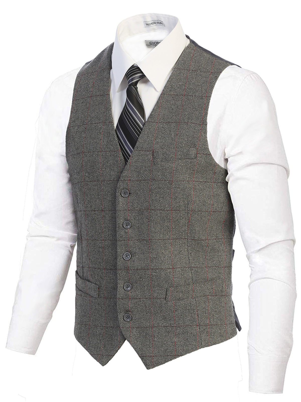 Mens Button Formal Suit Vest