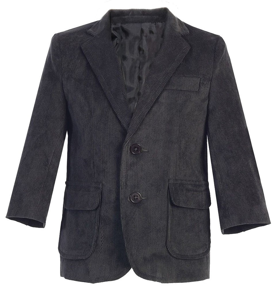 Boys' Corduroy Blazer Jacket with Elbow Patches RFL-J502