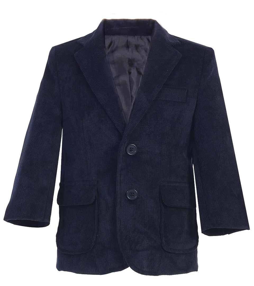 Boys' Corduroy Blazer Jacket with Elbow Patches RFL-J502