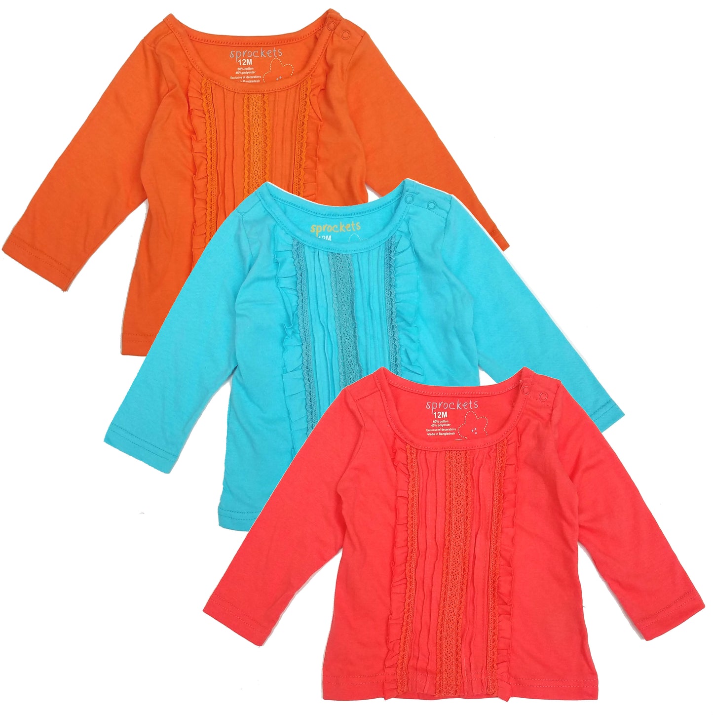 Girls Top Long Sleeve Assorted Color