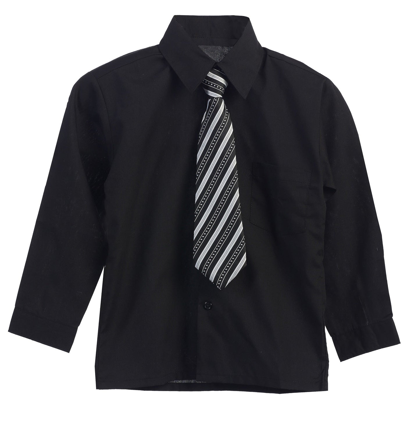 Wholesale Long Sleeve Boys Dress Shirt With Tie 16-20  RFL-858