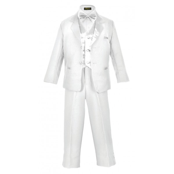 Boys Tuxedo 5- Piece Set With Shirt And Bow Tie RFL-BY-010