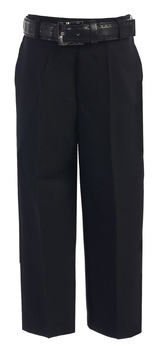 Boy Dress Pants Flat Front With Belt 100% Polyester RFL-P38