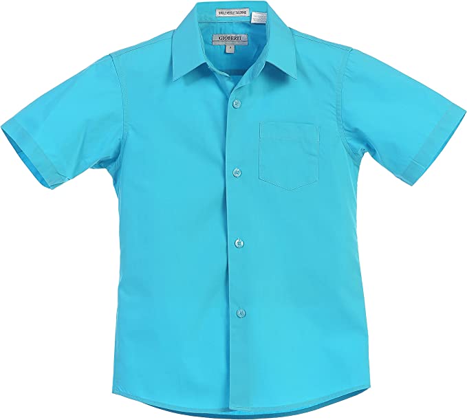 Boys Short Sleeve Dress Shirt SIZE 4-7  GB-DSS