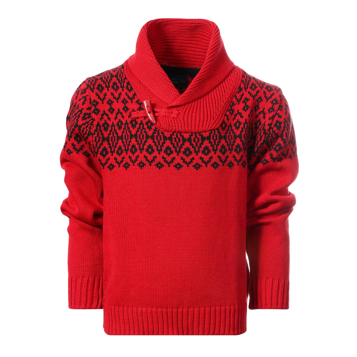 Pullover Knitted Sweater with Toggle Button Closure  GB-SW893
