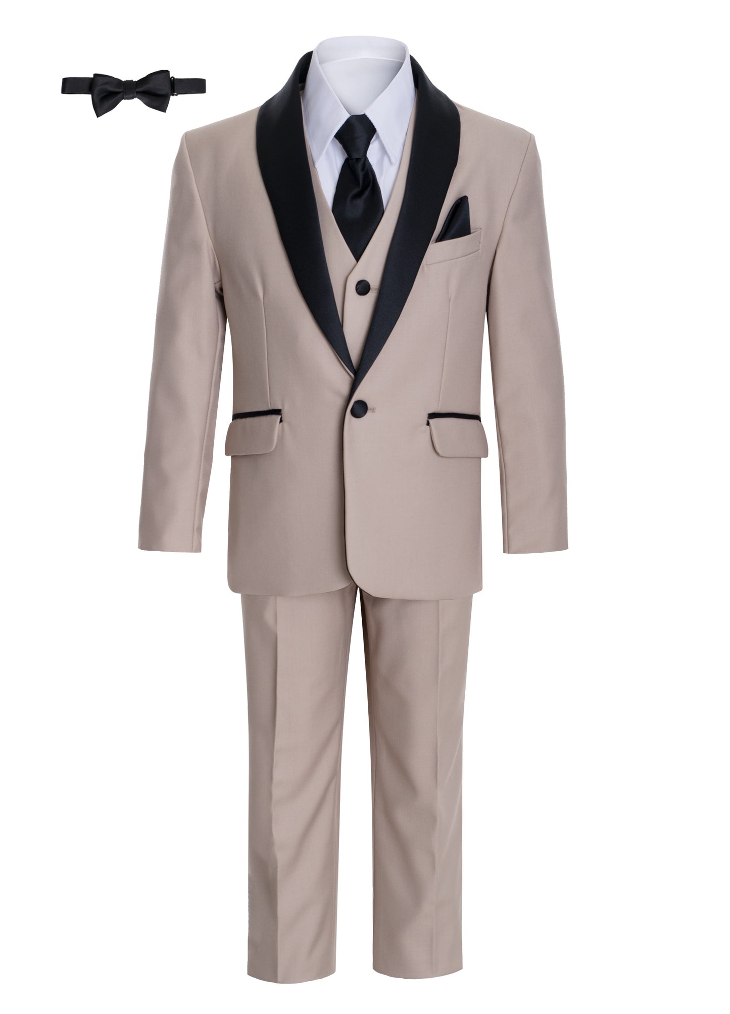 Boys' Shawl Collar Tuxedo Slim Fit Seven Pieces Set Size 7-18 MG-1026