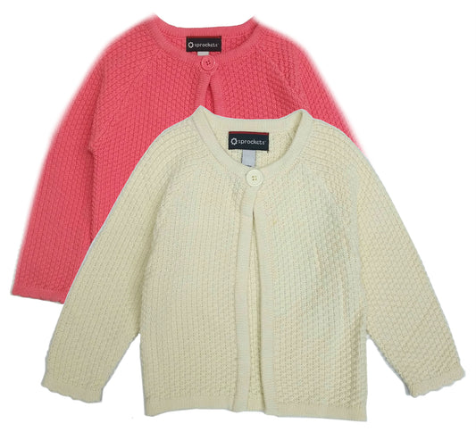 Girls Sweater Cardigan Toddler Swing Knit Long Sleeve SPROCKETS